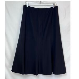 Lauren Ralph Lauren Size 6 Women's Black Wool Blend A-Line Skirt